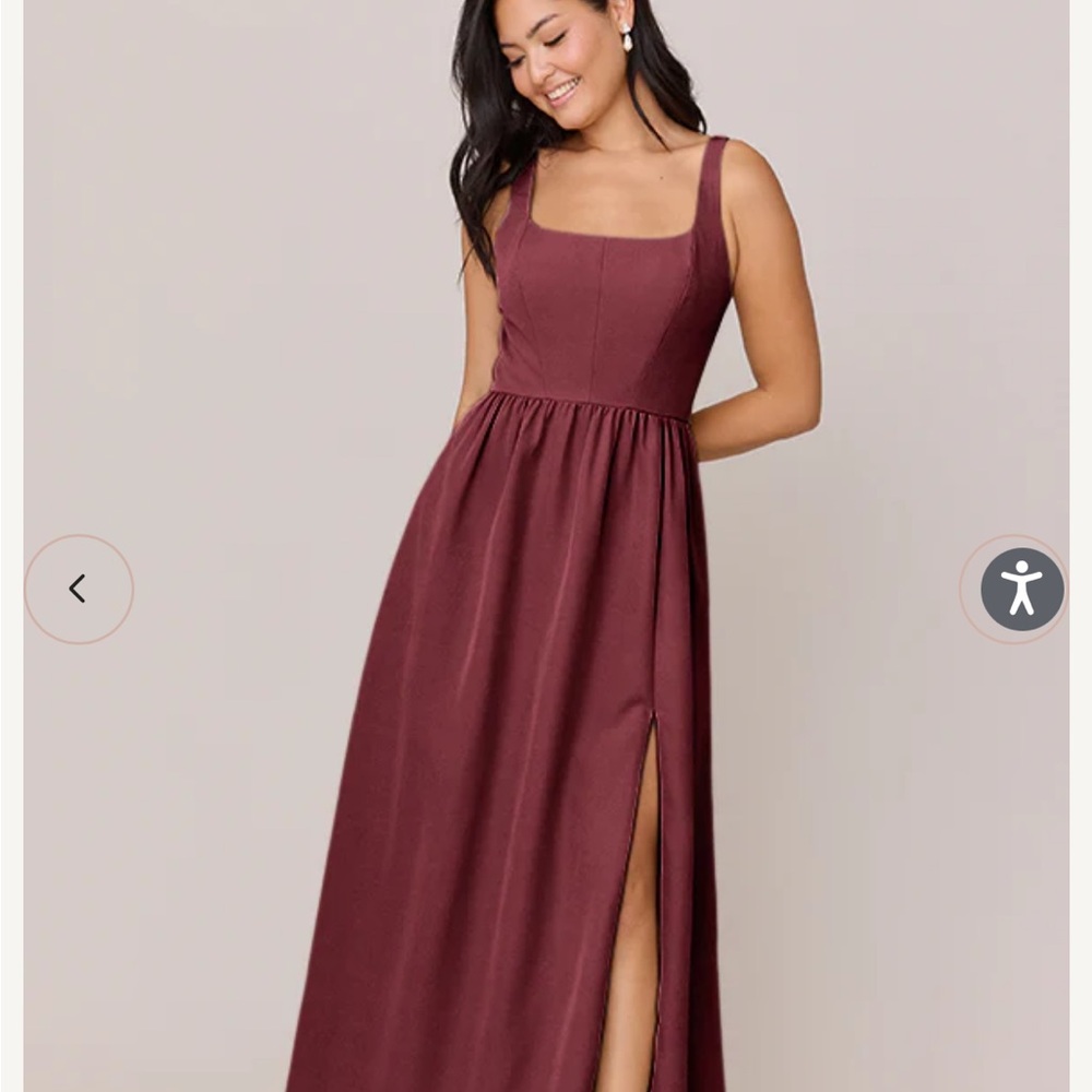 Whitney Crepe Bridesmaid dress -size 6
